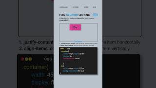 How to Centre a Div easily  CSS Tips and Tricks css coding shorts cssshorts webdesign html [upl. by Inahc]