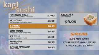 BrightSign HTML5 Sushi Menu Board [upl. by Heber431]