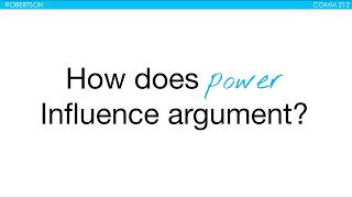 8 ways power influences argument  COMMUNICATION STUDIES [upl. by Eyahsal211]