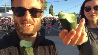 Leaning Out Vegan Food Street Market  VLOG PT 2 [upl. by Sirk643]