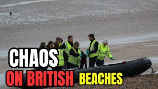 CHAOS On British Beaches As Boatloads OF Illegal Immigrants Arrive With No Problems GB news [upl. by Nibbs412]