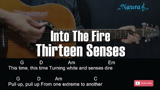 Thirteen Senses  Into The Fire Guitar Chords Lyrics [upl. by Fons]