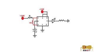 Oscilar Led con integrado 555 [upl. by Angelia]
