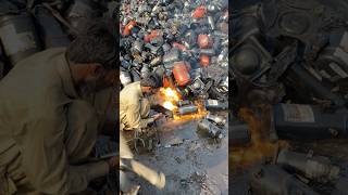 Ac Compressor Fire Cutter 😱 shorts youtubeshorts [upl. by Islean97]