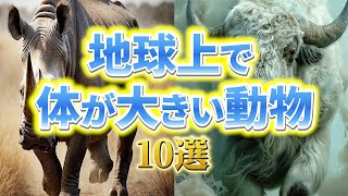 体重が大きい動物 動物 かわいい animals 雑学 豆知識 ランキング ねこ いきもの語り [upl. by Ydollem]