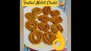 Foxtail Millet Chakli diwalispecial milletrecipes healthy diwalifood [upl. by Heinrike]