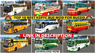 Top 10 KSRTC Kerala Bus Mods For Bus Simulator Indonesia V371  Best Kerala RTC Mod For Bussid [upl. by Inger450]