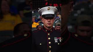 Marine Corps Recruiting Station Milwaukee Presents Colors [upl. by Elreath609]