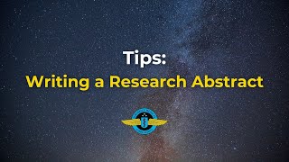 Tips Writing a Research Abstract [upl. by Cirded]