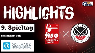 Highlight Zusammenfassung 9 Spieltag HSG NordhornLingen vs Eulen Ludwigshafen [upl. by Demy186]