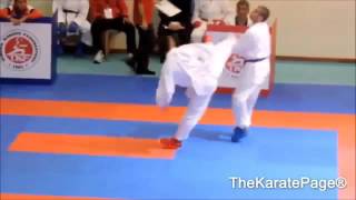 Karate Knockout Ushiro Ura Mawashi [upl. by Itnavart]