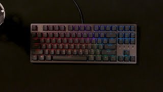 🔥 Durgod K320 Taurus Nebula typing  Cherry MX Silent Red [upl. by Ocimad]