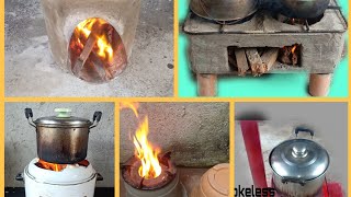 5 Ideas for making a smokeless firewood stove [upl. by Dich]