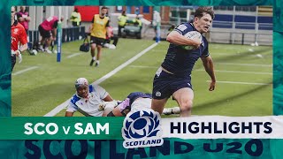 HIGHLIGHTS  Scotland v Samoa  World Rugby U20 World Trophy 2024 [upl. by Esoranna]