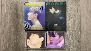 ♡Unboxing Baekhyun 백현 3rd Mini Album BAMBI 밤비 Bambi amp Night Rain Ver amp Dreamy amp Misty Ver♡ [upl. by Amitie]