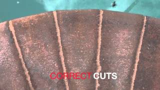 HOW TO CUT AND INSTALL BRICK COPING ON SWIMMING POOL [upl. by Loree455]