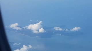 Malaysia Airlines MH flying past Pulau Pangkor Island and Pangkor Laut Island Perak [upl. by Euqinomahs]