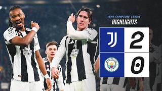 HIGHLIGHTS UCL  Juventus 20 Manchester City  Vlahović amp McKennie Goals [upl. by Dippold]