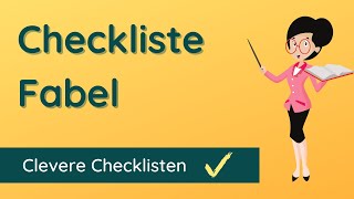 Checkliste ✅ Fabel schreiben Prüfe deine Fabel [upl. by Blatt]