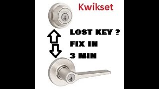 Kwikset Smart lock  lost key  3 Min fix  also How to use the Kwikset Cradle Smart Key Reset Tool [upl. by Rehnberg956]