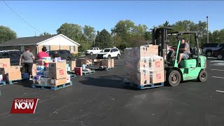 Volunteers in Wapakoneta collecting supplies for communities devastated by Hurricane Helene [upl. by Travus717]