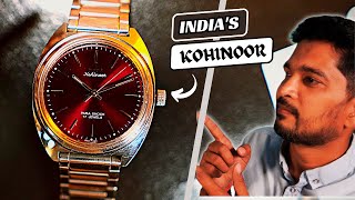 HMT Kohinoor Maroon Watch  Unboxing the Iconic HMT Mechanical watch of India [upl. by Ayanet]