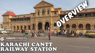 Karachi Cantt Railway Station  Overview Karachi Street  hinazain1992 [upl. by Diarmid]