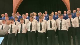 Calon Lan  Builth U16 Rugby Club amp Builth Male Voice Choir [upl. by Roehm]