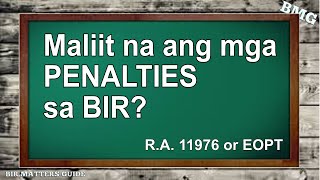 Maliit na penalties para sa mga violation sa BIR [upl. by Solram446]