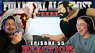 THE GREATEST BROMANCE EVER ✨ Fullmetal Alchemist Brotherhood Episode 55 REACTION [upl. by Hylton]