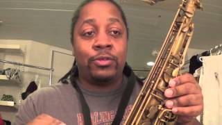 Tenor Sax Altissimo B Blues Scale 4 Octaves [upl. by Ahserak]