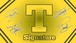 Letter T signature style  Signature Idea for letter T  Beautiful signature T name [upl. by Iddo836]