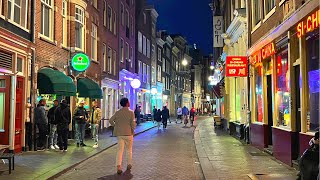 Amsterdam From Zeedijk To Nieuwmarkt Evening Vibes [upl. by Hallett164]