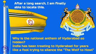 The National Anthem of The Hyderabad adopted 1724 [upl. by Hterrag13]