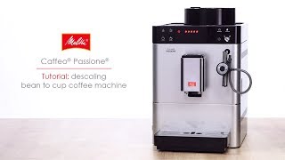 Caffeo® Passione®  Tutorial descaling bean to cup coffee machine [upl. by Asemaj]