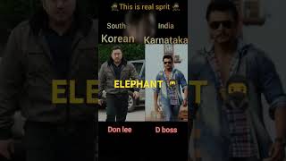 South Korea vs D boss india Karnataka trending video viral  short video  south korea army [upl. by Acenes]