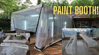 1989 Box Chevy Ep 10 Turned the carport into a Paint Booth Then I started painting the Chrome [upl. by Ybbor]