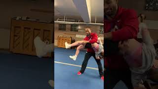 Coach With The SAVE 😳😱 Shorts Gymnastics [upl. by Strohl]