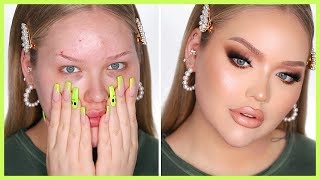 FULL FACE OF FLAWLESS InDepth Makeup Tutorial  NikkieTutorials [upl. by Jolene]