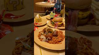 Dinning at Toadstool Cafe in Super Nintendo World supermario nintendo supermarioworld 엘에이 [upl. by Haissi]