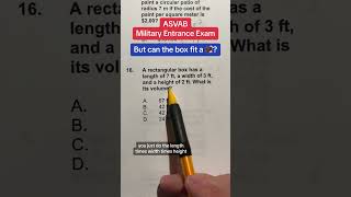 ASVAB Math Knowledge AFQT practice 16 [upl. by Ayanal]