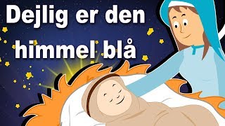 Dejlig er den himmel blå  Danske Julesange  21 minutter af danske børn sange [upl. by Ayam]