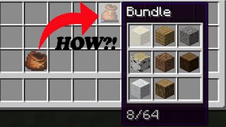 How to get your items in the Bundle Use of Bundles in Minecraft 118 [upl. by Beberg]