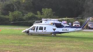 NJSP Northstar Medevac Helicopter Take Off  Frankford NJ 090311 [upl. by Aicnatsnoc]