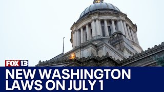 New Washington state laws go into effect July 1  FOX 13 Seattle [upl. by Nailliw]