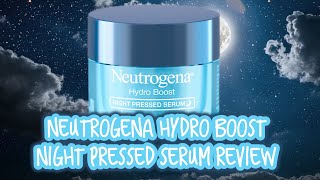 Nuetrogena Hydro Boost Night Pressed Serum Review [upl. by Anek602]