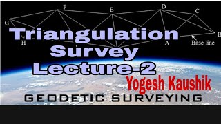 TRIANGULATION SURVEY I COLBY APPARATUS I JADREIN APPARATUS I INTERVISIBILITY and HEIGHT of a STATION [upl. by Wilburt]