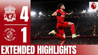 Super Van Dijk Gakpo Diaz amp Elliott Goals Liverpool 41 Luton Town  Extended Highlights [upl. by Notsirk]