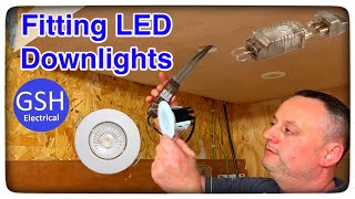 How to Fit LED Downlights Spotlights Using the Easy Fit Connector from Collingwood Easy [upl. by Nosaj]