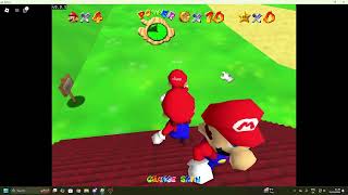 BLJing in Roblox Super Mario 64 [upl. by Ahsuatan]